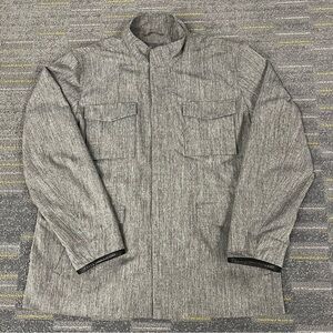 Vince Modern Field Jacket Mens XXL Lamb Leather Trim Utility Minimalist Pockets